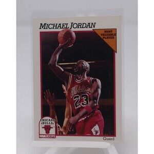 NBA Hoops 1991 Chicago Bulls Michael Jordan # 30 Loose Card MVP